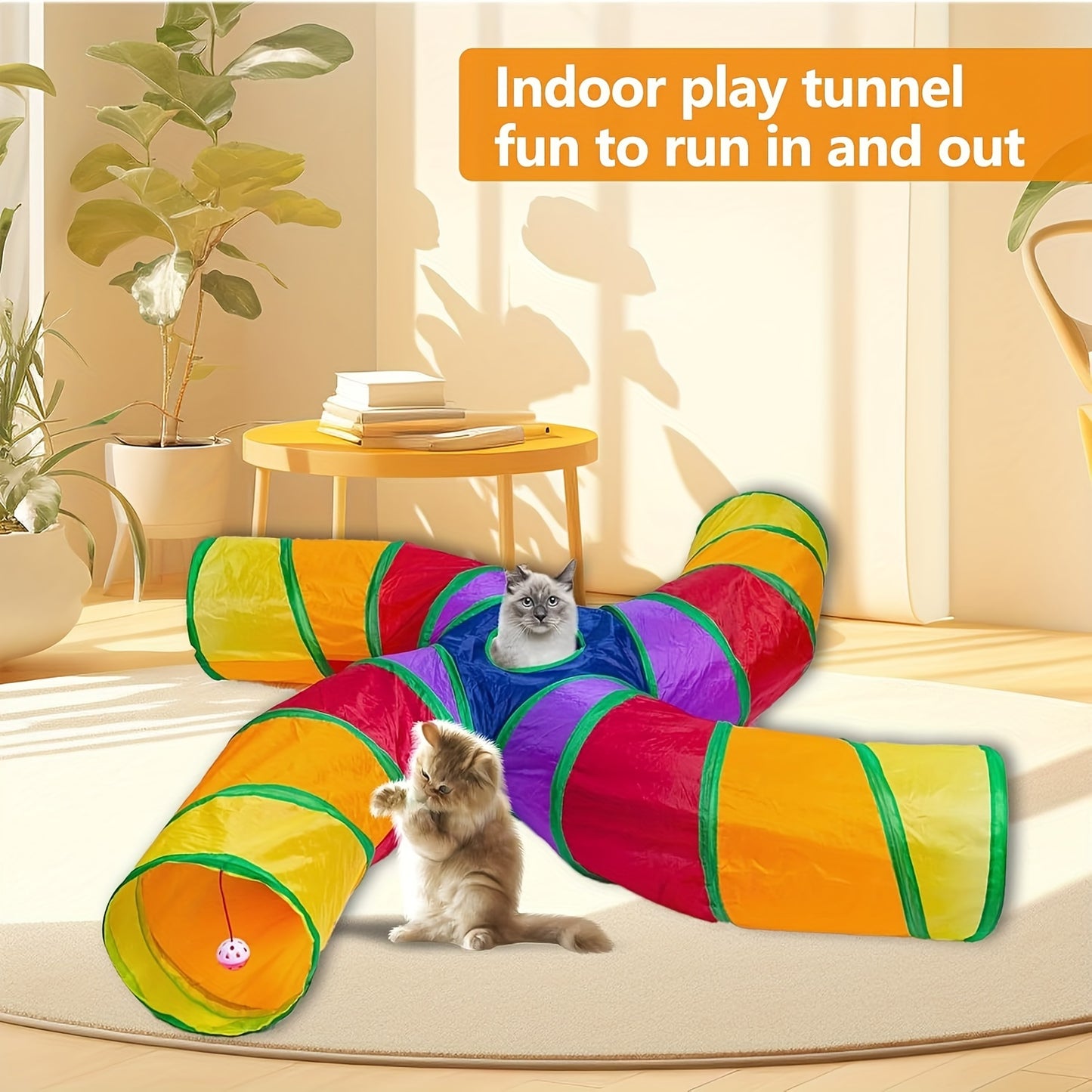 Foldable Pet Cat Tunnel Toy For Endless Fun And Playtime