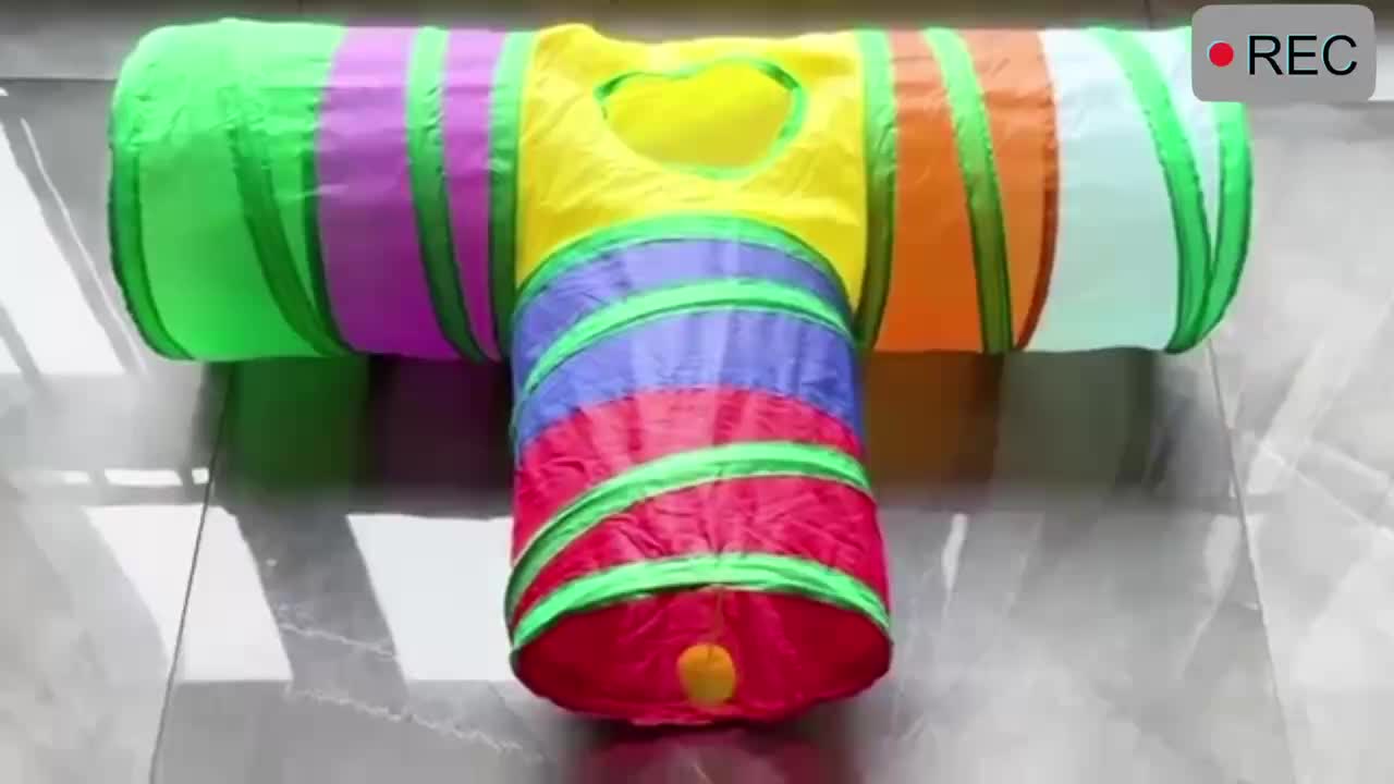 Foldable Pet Cat Tunnel Toy For Endless Fun And Playtime