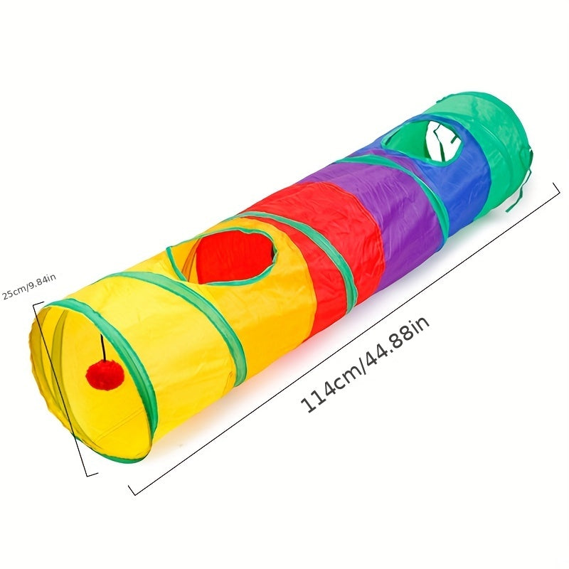 Foldable Pet Cat Tunnel Toy For Endless Fun And Playtime