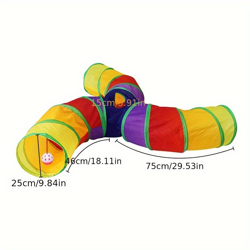 Foldable Pet Cat Tunnel Toy For Endless Fun And Playtime