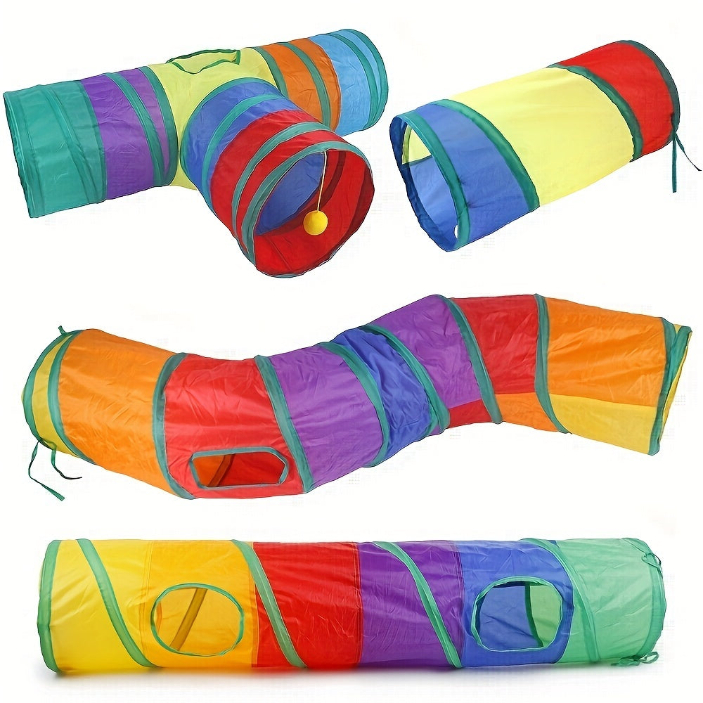 Foldable Pet Cat Tunnel Toy For Endless Fun And Playtime