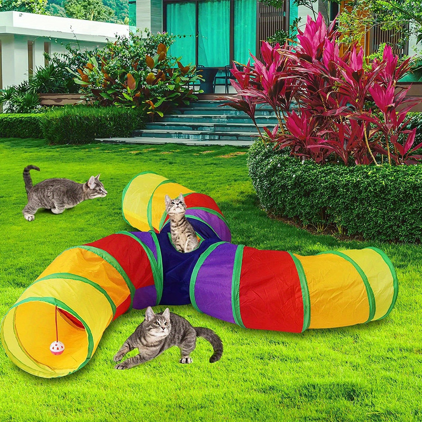 Foldable Pet Cat Tunnel Toy For Endless Fun And Playtime