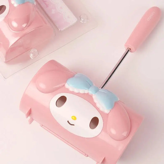 Sanrio Kawaii My Melody Sticky Hair Remover Cartoon Household Pet Hair Sticky Dust Paper Roll Brush Roll Paper Hair Remover Gift