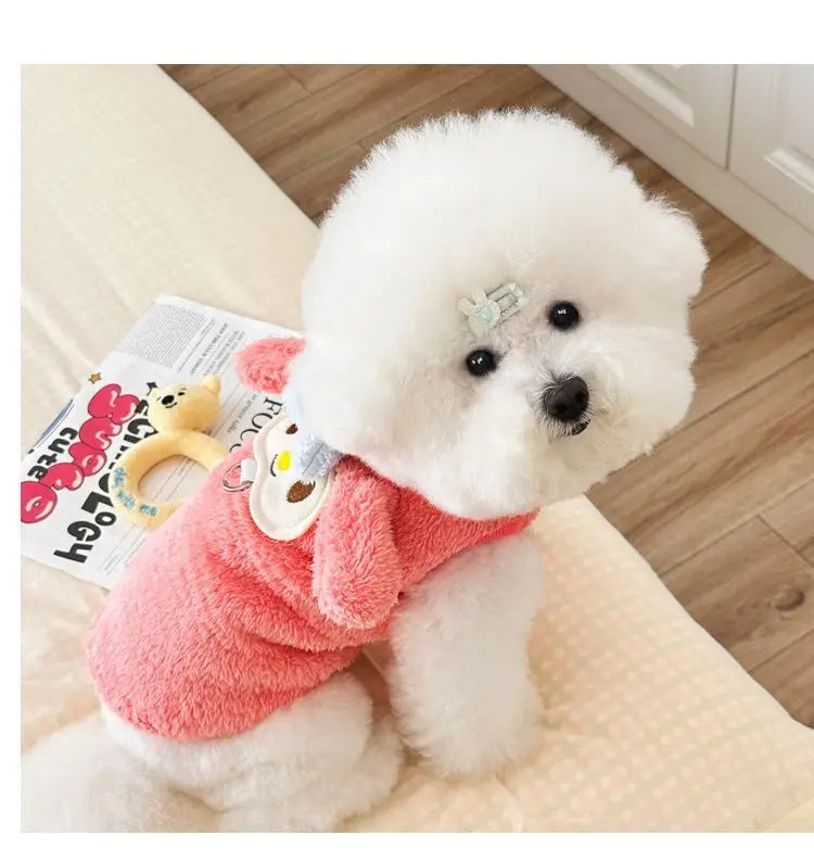 Sanrio My Melody Pochacco anime peripheral cartoon cute plus velvet warm pet clothes kawaii cat and dog windproof vest wholesale