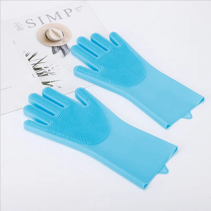 General Silicone Pet Bath Massage Gloves, Hair Removal Bath Brush, Pet Cleaning Products for Cats and Dogs